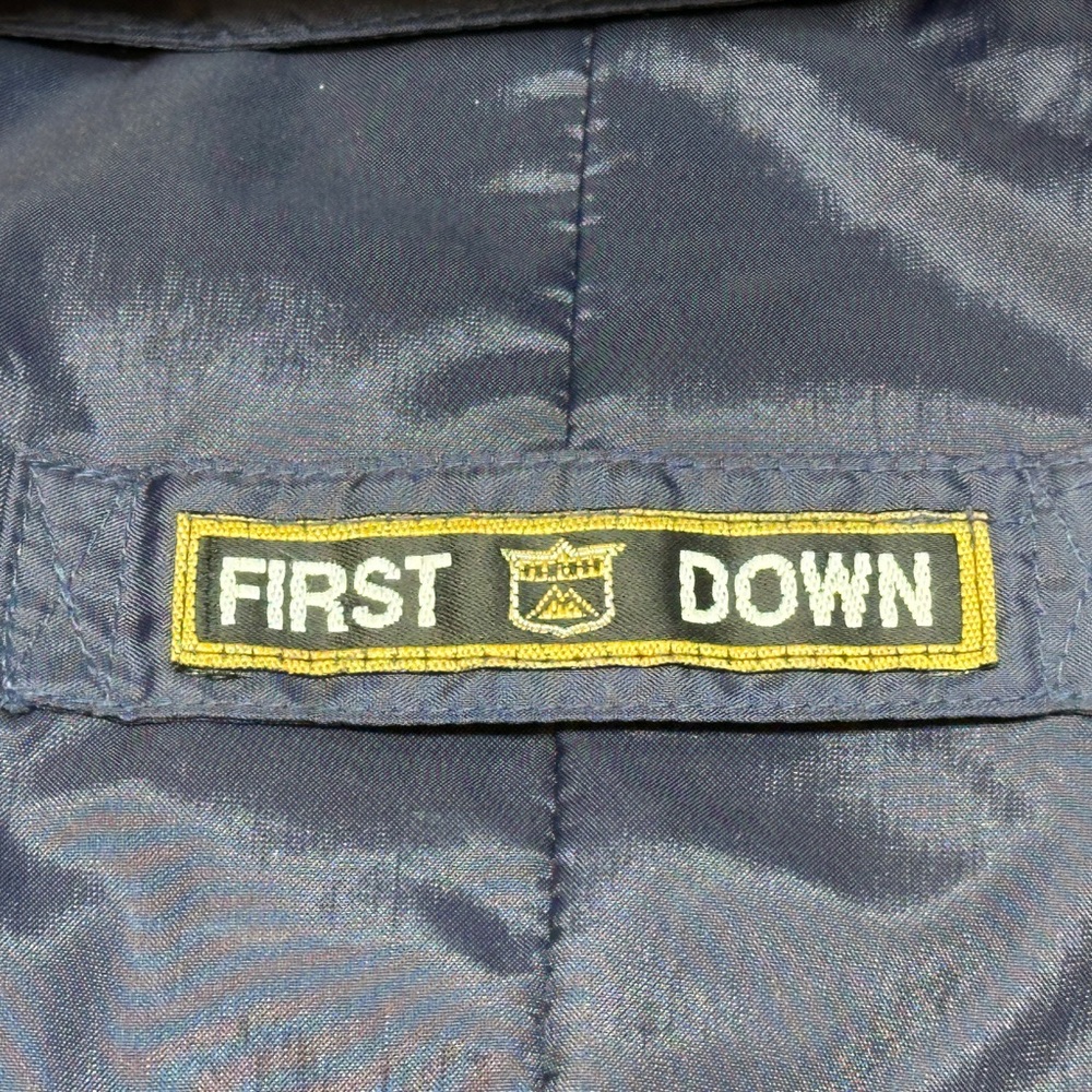 Vintage Cleveland Indians Windbreaker First Down Jacket Navy Large GUC - Picture 9 of 9